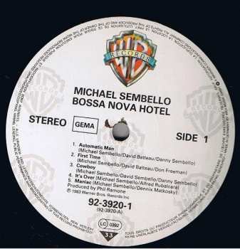 LP Michael Sembello: Bossa Nova Hotel