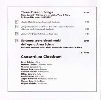 CD Consortium Classicum: Septet ∙ Trio Pathétique ∙ Serenade ∙ Three Russian Songs