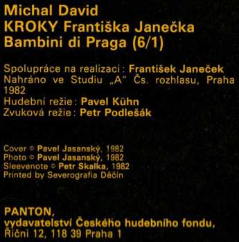 LP Michal David: Michal David, Kroky Františka Janečka