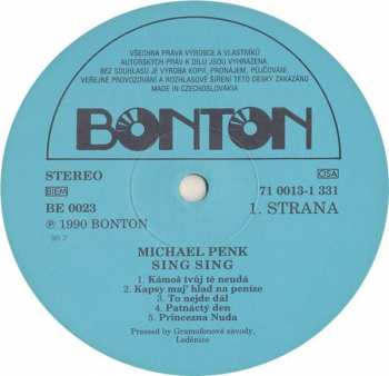 LP Michal Penk: Michael Penk - Sing Sing