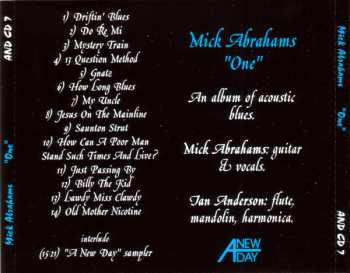CD Mick Abrahams: "One"