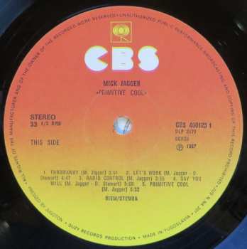 LP Mick Jagger: Primitive Cool