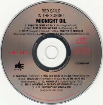 CD Midnight Oil: Red Sails In The Sunset