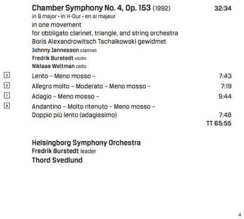 SACD Mieczysław Weinberg: Chamber Symphonies Nos 3 And 4