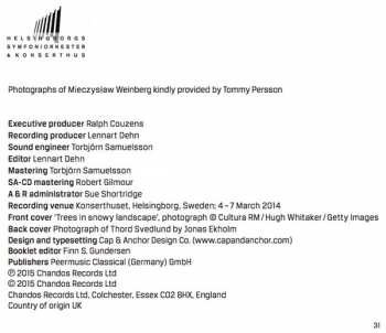SACD Mieczysław Weinberg: Chamber Symphonies Nos 3 And 4