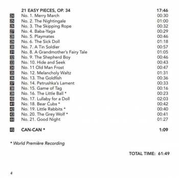 CD Mieczysław Weinberg: Complete Piano Works ･ 3, Children's Notebooks, Opp. 16, 19 And 23 ･ 21 Easy Pieces, Op. 34 ･  Can-Can