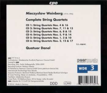 6CD/Box Set Mieczysław Weinberg: Complete String Quartets