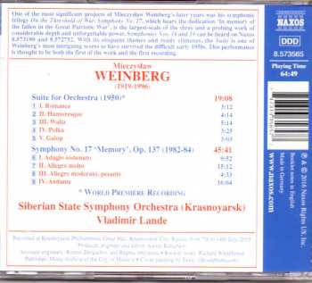 CD Mieczysław Weinberg: Symphony No. 17 / Suite For Orchestra