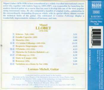 CD Miguel Llobet: Guitar Music