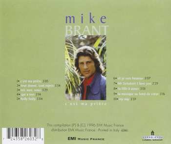 CD Mike Brant: C'est Ma Prière