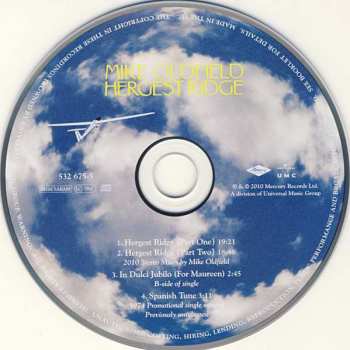 CD Mike Oldfield: Hergest Ridge