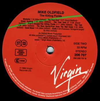LP Mike Oldfield: The Killing Fields (Original Film Soundtrack)