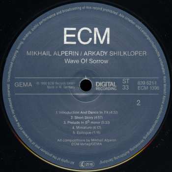 LP Mikhail Alperin: Wave Of Sorrow