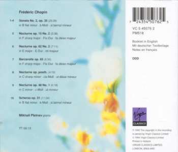 CD Frédéric Chopin: Sonata No. 2, 4 Nocturnes, Scherzo No. 2, Barcarolle