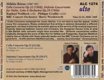 CD Miklós Rózsa: Cello Concerto & Sinfonia Concertante