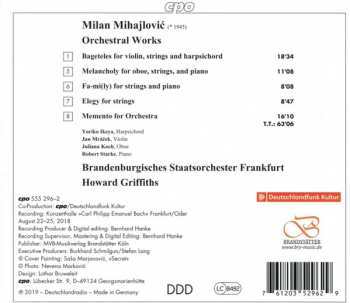 CD Howard Griffiths: Memento - Orchestral Works