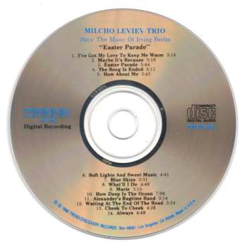 CD Milcho Leviev Trio: Milcho Leviev Trio Plays The Music Of Irving Berlin "Easter Parade"