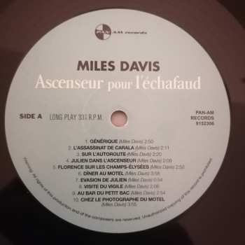LP Miles Davis: Ascenseur Pour L'Échafaud