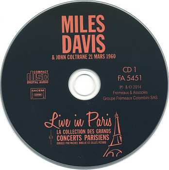 4CD Miles Davis: Live In Paris - 21 Mars / 11 Oct. 1960