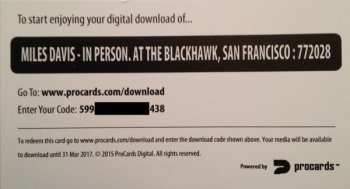 2LP Miles Davis: In Person Friday And Saturday Nights At The Blackhawk, San Francisco LTD