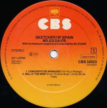 LP Miles Davis: Sketches Of Spain