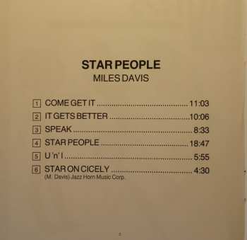 CD Miles Davis: Star People