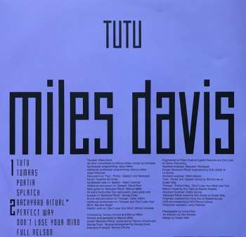2LP Miles Davis: Tutu DLX