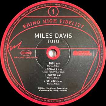LP Miles Davis: Tutu LTD | NUM
