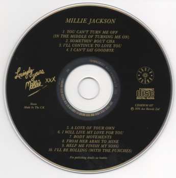 CD Millie Jackson: Lovingly Yours