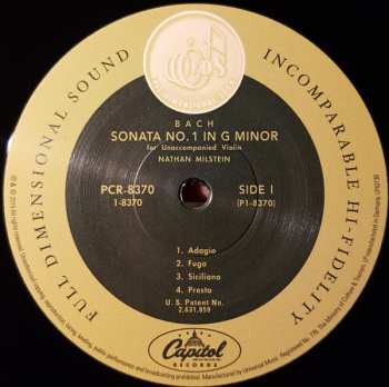 3LP/Box Set Johann Sebastian Bach: Partitas And Sonatas For Unaccompanied Violin