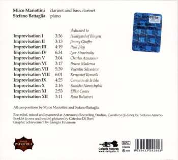 CD Mirco Mariottini: Music For Clarinets And Piano
