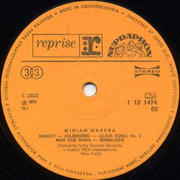 LP Miriam Makeba: Miriam Makeba