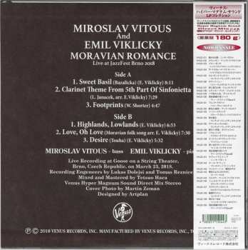 LP Miroslav Vitous: Moravian Romance (Live At JazzFest Brno 2018)