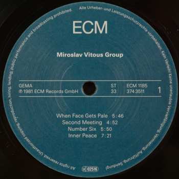 LP Miroslav Vitous Group: Miroslav Vitous Group