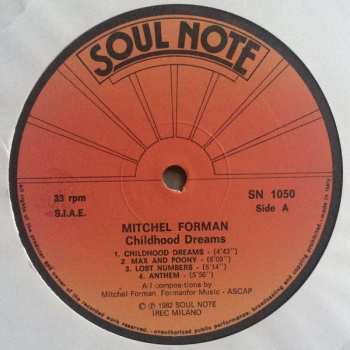 LP Mitchel Forman: Childhood Dreams