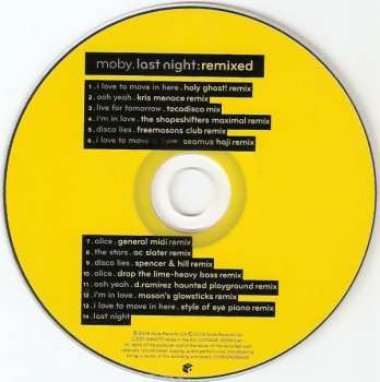 CD Moby: Last Night : Remixed