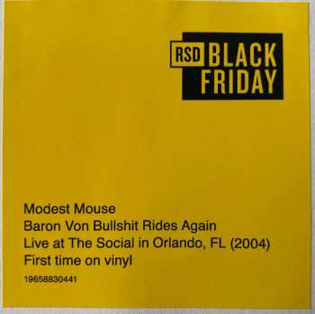 LP Modest Mouse: Baron Von Bullshit Rides Again LTD