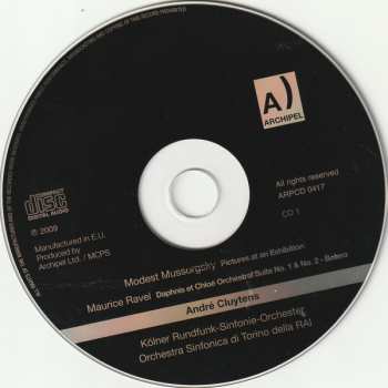 CD André Cluytens: Pictures At An Exhibition - Daphnis Et Chloé - Orchestral Suite N°1 & N°2 - Boléro