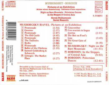 CD Modest Mussorgsky: Pictures At An Exhibition • Night On Bare Mountain • Polovtsian Dances • In The Steppes Of Central Asia