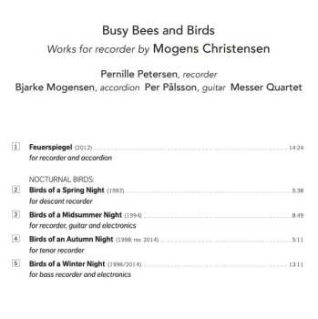 CD Bjarke Mogensen: Busy Bees And Birds (Works For Recorder By Mogens Christensen)