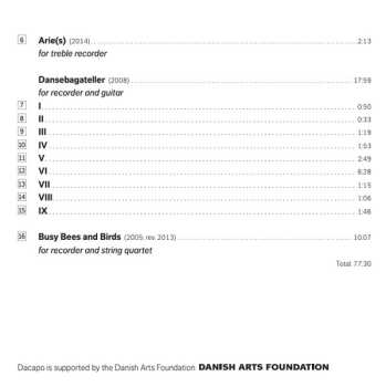 CD Bjarke Mogensen: Busy Bees And Birds (Works For Recorder By Mogens Christensen)