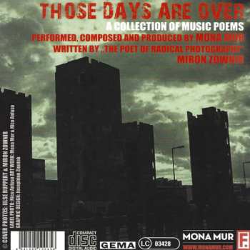CD Mona Mur: Those Days Are Over - 15 Music Poems LTD