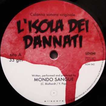 LP Mondo Sangue: L'Isola Dei Dannati LTD | NUM