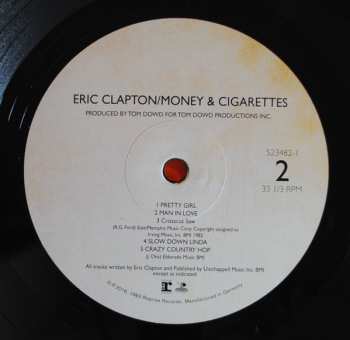 LP Eric Clapton: Money And Cigarettes