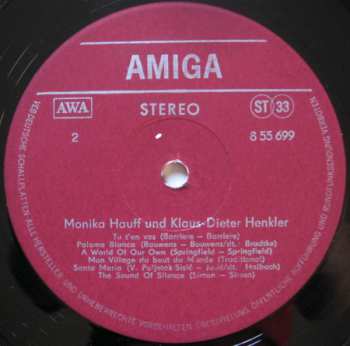 LP Monika Hauff & Klaus-Dieter Henkler: Monika Hauff & Klaus-Dieter Henkler