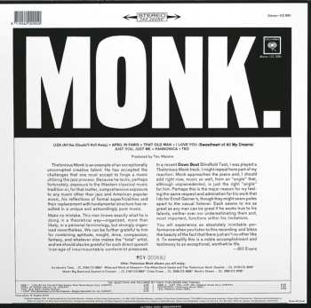LP Thelonious Monk: Monk. CLR | LTD | NUM
