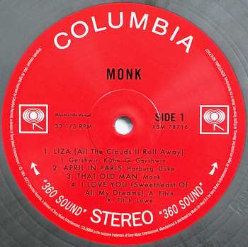 LP Thelonious Monk: Monk. CLR | LTD | NUM