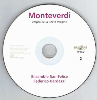 2CD Claudio Monteverdi: Vespro Della Beata Vergine
