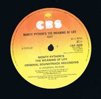 LP Monty Python: Monty Python's The Meaning Of Life