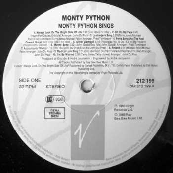 LP Monty Python: Monty Python Sings